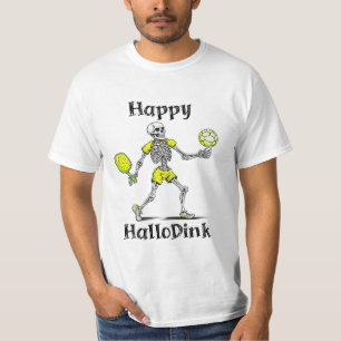 Fröhliches Hallodink   Halloween und Pickleball-Wo T-Shirt