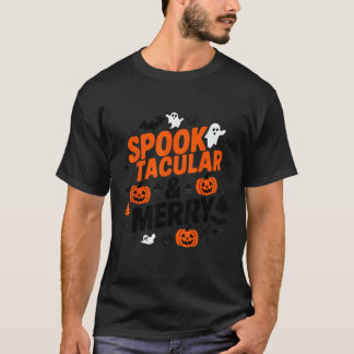Fröhliches Hallothanksmas Halloween Grusel-Spektak T-Shirt