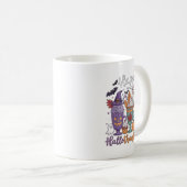 Fröhliches Hallothanksmas Kaffee Lover Halloween Kaffeetasse (VorderseiteRechts)