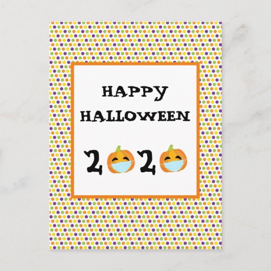 Fröhliches Halloween 2020 Pumpkin Postkarte (Vorderseite)