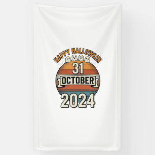 Fröhliches Halloween 31. Oktober Vintage-Geister-D Banner