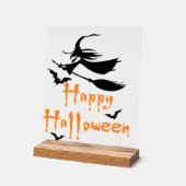 Fröhliches Halloween Acrylschild (Winkel)