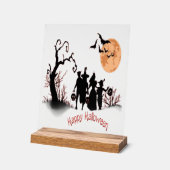 Fröhliches Halloween Acrylschild (Winkel)