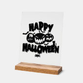 Fröhliches Halloween Acrylschild (Winkel)