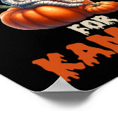 Fröhliches Halloween als Mama mit gemeißeltem Pump Poster (Ecke)