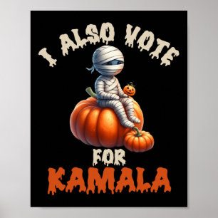 Fröhliches Halloween als Mama mit gemeißeltem Pump Poster