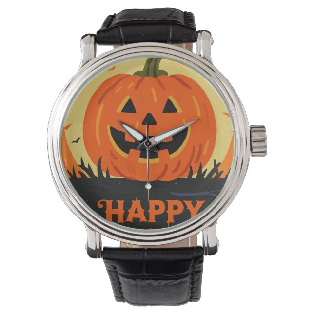 Fröhliches Halloween Armbanduhr (Vorderseite)