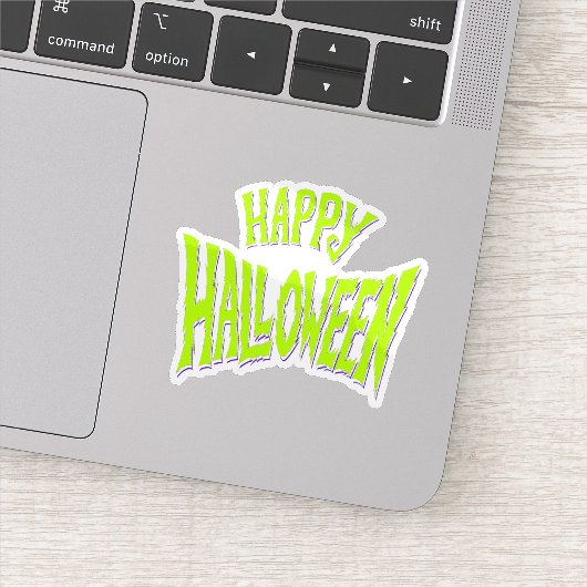 Fröhliches Halloween-Aufkleber Aufkleber (Detail)