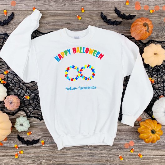 Fröhliches Halloween-Autismus-Bewusstsein Sweatshirt
