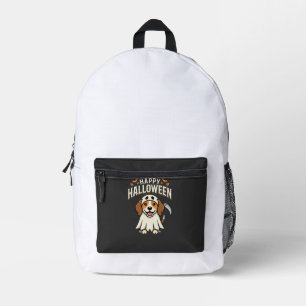 Fröhliches Halloween Beagle Hund Design_1 Bedruckter Rucksack