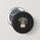Fröhliches Halloween Beagle Hund Design_1 Button (Vorne & Hinten)