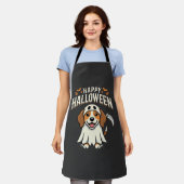 Fröhliches Halloween Beagle Hund Design_1 Schürze (Getragen)