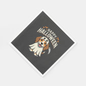 Fröhliches Halloween Beagle Hund Design_1 Serviette (Ecke)