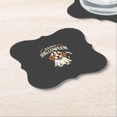 Fröhliches Halloween Beagle Hund Design_1 Untersetzer (angewinkelt)