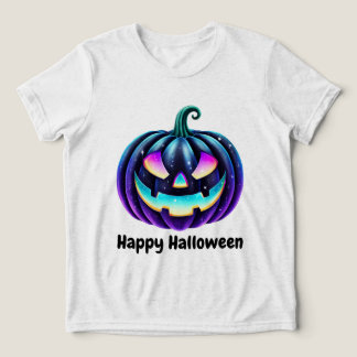 Fröhliches Halloween Black Jack o'Lantern Tri-Blend Shirt