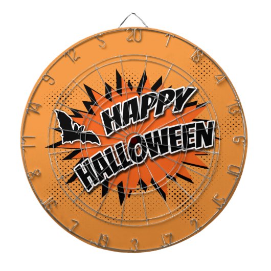 Fröhliches Halloween Dartscheibe (vorne)