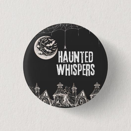 Fröhliches Halloween-Design Button (Vorderseite)