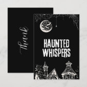 Fröhliches Halloween-Design Dankeskarte (Vorne/Hinten)