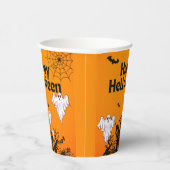 Fröhliches Halloween-Design Pappbecher (Rechts)
