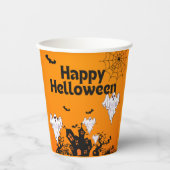 Fröhliches Halloween-Design Pappbecher (Vorderseite)