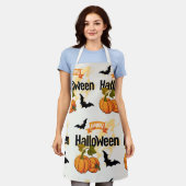 Fröhliches Halloween-Design Schürze (Getragen)