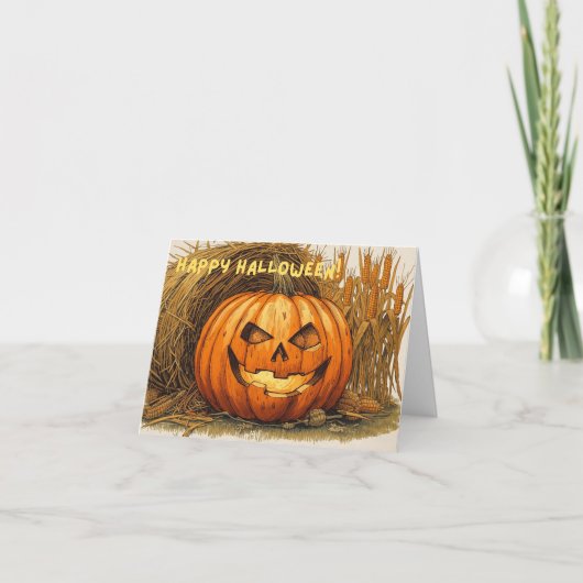 Fröhliches Halloween Feiertagskarte (Vorderseite)