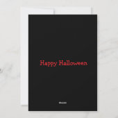 Fröhliches Halloween  Feiertagskarte (Rückseite)