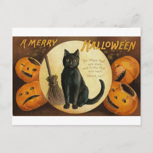 Fröhliches Halloween Feiertagspostkarte
