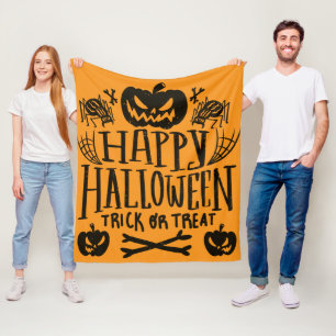 Fröhliches Halloween Fleecedecke
