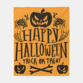 Fröhliches Halloween  Fleecedecke (Vorderseite)
