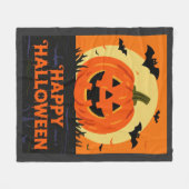 Fröhliches Halloween Fleecedecke (Vorderseite (Horizontal))