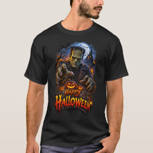 Fröhliches Halloween Frankenstein-Monster T-Shirt