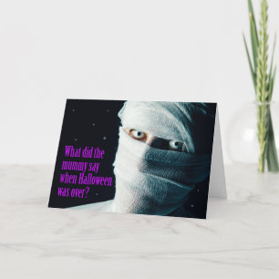 Fröhliches Halloween für albernen Mumien-Humor Feiertagskarte