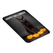 Fröhliches Halloween für alle schwarzen Katzen mit Magnet (Rechte Seite)