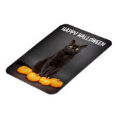Fröhliches Halloween für alle schwarzen Katzen mit Magnet (Linke Seite)