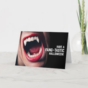 Fröhliches Halloween für jeden Vampirzähne Humor Feiertagskarte