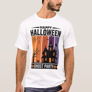 Fröhliches Halloween-Geisterparty-Spookhaus-Shirt T-Shirt