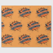 Fröhliches Halloween Geschenkpapier (Flach)