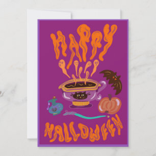 Fröhliches Halloween-Getränk Einladung