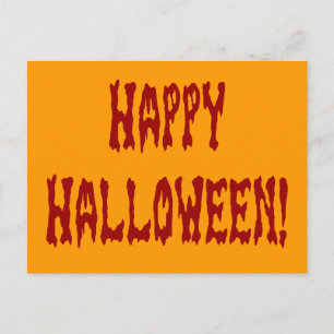 Fröhliches Halloween Gore Text Postkarte