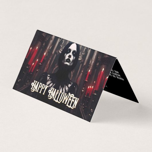 Fröhliches Halloween – gothische dunkle Feier (Vorderseite)