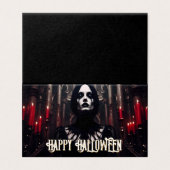 Fröhliches Halloween – gothische dunkle Feier (Außenseite Aufgefaltet)