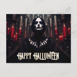 Fröhliches Halloween – gothische dunkle Feier Feiertagspostkarte