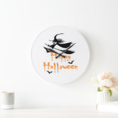 Fröhliches Halloween Große Wanduhr (Zuhause)