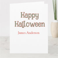 Fröhliches Halloween grün orange Pastell trendy mo