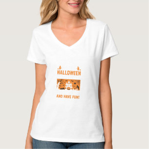 Fröhliches Halloween Grusel-Hexenhaus-Zitat T-Shirt