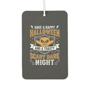 Fröhliches Halloween Gruselige Dunkle Nacht Vektor Autolufterfrischer