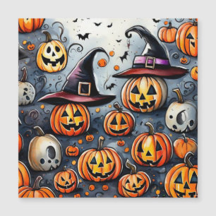 Fröhliches Halloween gruseliger Leckerbissen oder Magneteinladung