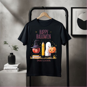 Fröhliches Halloween Gruseliges Lern-Shirt Süße Sc T-Shirt