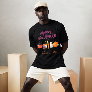 Fröhliches Halloween Gruseliges Lernen T-Shirt Cut